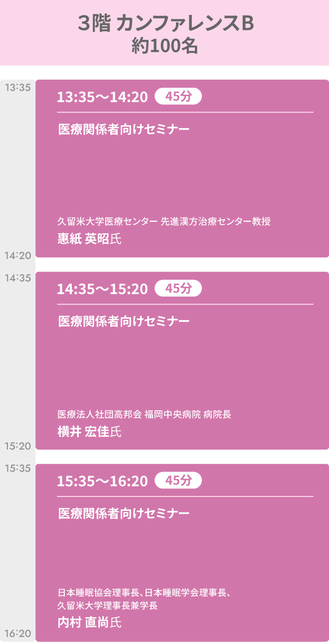 3階 カンファレンスB タイムライン